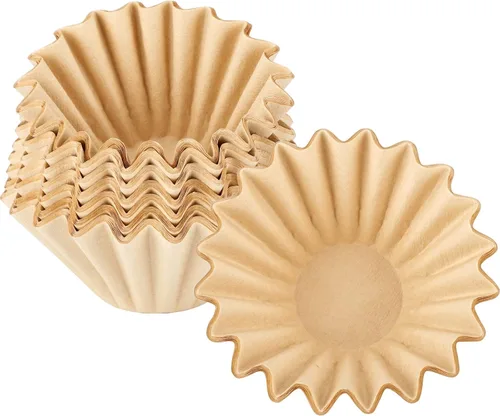 Vista 11 de EUSOAR Filtros de café sin blanquear de 1 a 2 tazas, paquete de 50 filtros de café desechables de papel marrón natural, para cafeteras de vertido