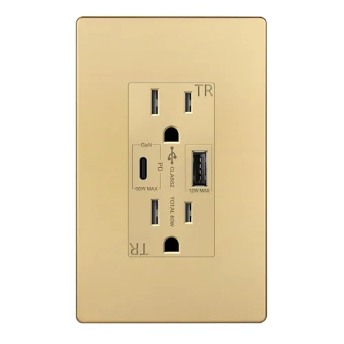 Vista 13 de TOPGREENER Toma USB, toma de pared USB tipo C con 36 W Power Delivery, receptáculo dúplex resistente a manipulaciones de 15 A, salida USB C