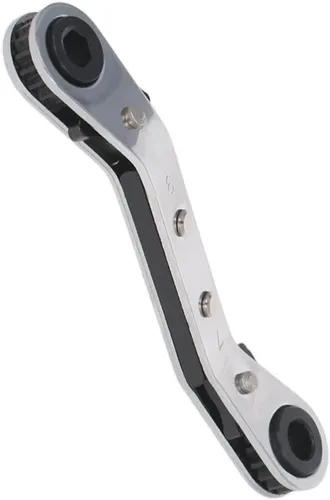 Vista 17 de Auniwaig 1/4 "-5/16 "Llave de trinquete reversible Cr-v Offset doble caja final llave de trinquete doble caja final llave de trinquete 1pcs