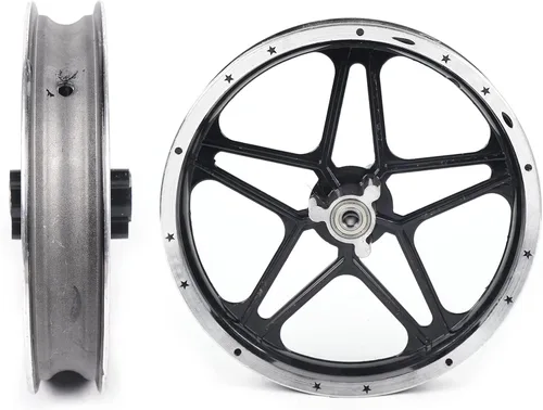 Vista 2 de Llanta de Neumático 2.50-10'' Rueda Delantera Trasera Llantas de Rueda para Mini Bicicleta de Bolsillo E-bike 49-50cc Bicicleta de Tierra Cubo