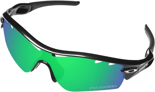 Vista 2 de BroLizard - Lente polarizada de repuesto para gafas de sol Oakley Radar Path ventiladas, verde