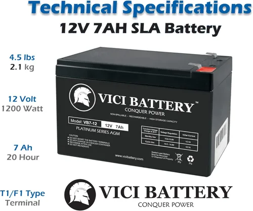 Vista 3 de Mighty Mule 502 de repuesto de VICI Battery Brand - Paquete de 2
