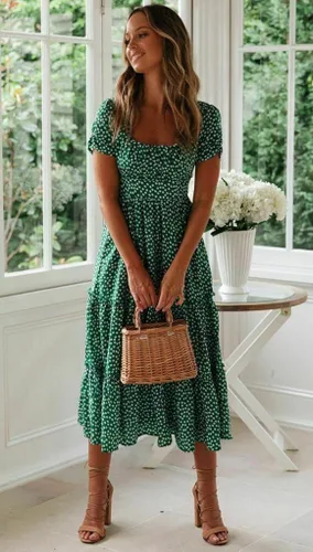 Vista 3 de Minivestido casual de mujer para primavera y verano