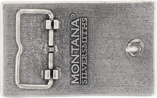 Vista 2 de Montana Silversmiths Hebilla occidental de la serie de la bandera estadounidense