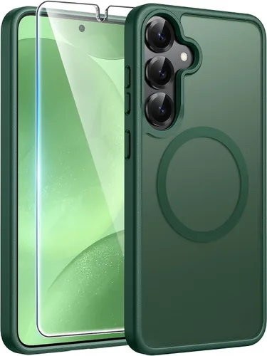Vista 317 de FNTCASE - Funda para iPhone 16 Pro: magnética, mate, translúcida, de grado militar, protectora contra caídas, resistente, fina, duradera y a prueba