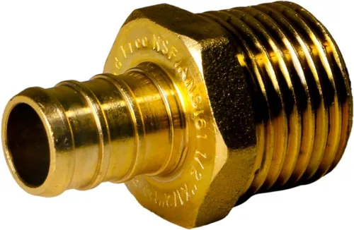 Vista 2 de XFITTING - Adaptador macho XFITTING de 1/2" Pex X 1/2", rosca NPT macho, versión crimpada Pex B