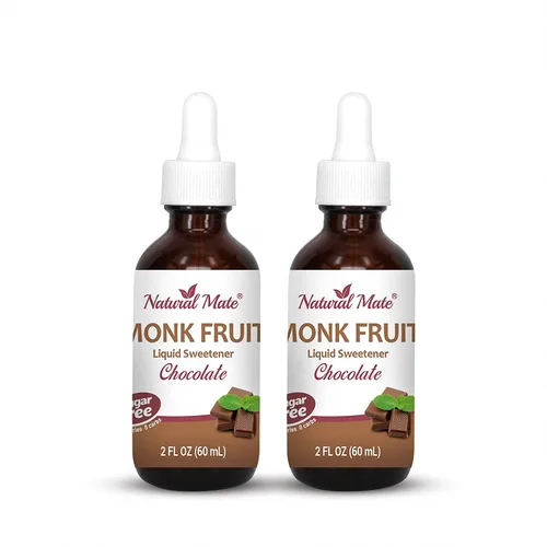 Vista 9 de Edulcorante líquido saborizado de fruta de monje optimizado con eritritol 2oz - Sabor a coco 1 paquete