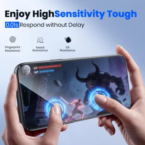Vista 5 de WSKEN for Phone 18 Pro Max Screen Protector - 3D Curved - 2 PCS