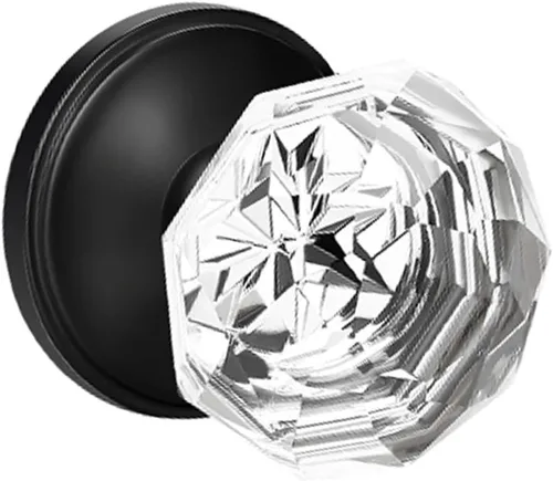 Vista 22 de Orger - Paquete de 5 manijas de puerta de vidrio para pasillo y armario, perillas de puerta de pasillo de cristal con forma de diamante redonda