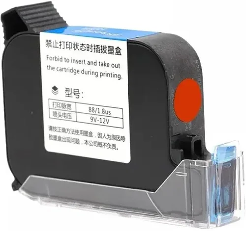 Vista 6 de Compatible Ink Cartridge 2588 JS12 42ML 12.7mm Black Red Blue Green Universal for Handheld Inkjet Printers Quick Drying Printer Ink Works with