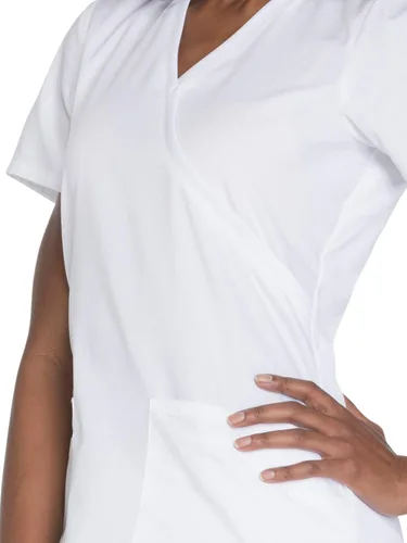 Vista 3 de WW650 - Camiseta de trabajo para mujer con paneles traseros de punto acanalado