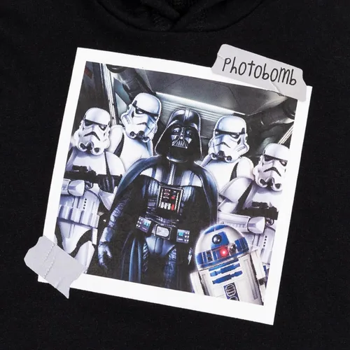 Vista 4 de STAR WARS R2-D2 Stormtrooper Darth Vader - Sudadera con capucha de forro polar para niños pequeños y grandes