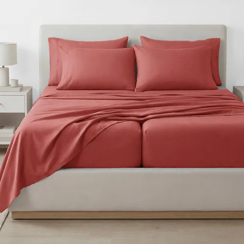 Vista 69 de Southshore Fine Living, Inc. Juego de sábanas de 4 piezas, 21 pulgadas de profundidad con sábana bajera, microfibra suave, sábana encimera de gran