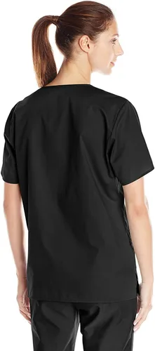 Vista 2 de WonderWink, camiseta unisex para adultos, cuello en V