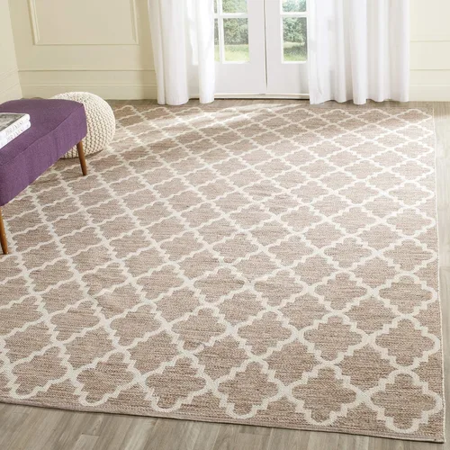 Vista 16 de SAFAVIEH Montauk Collection - Alfombra decorativa, 2 pies 3 pulgadas x 3 pies 9 pulgadas, beige y marfil, hecho a mano, de algodón enrejado, ideal