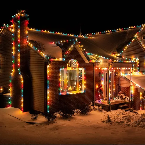 Vista 7 de Paquete de 25 bombillas de repuesto de luces de Navidad C7, bombillas incandescentes de vidrio multicolor transparente, base de candelabro C7/E12
