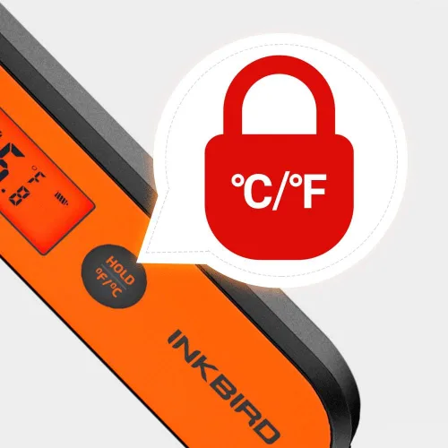 Vista 5 de Inkbird Termómetro de carne de lectura instantánea IHT-1P, termómetro digital impermeable recargable para alimentos con calibración, imán