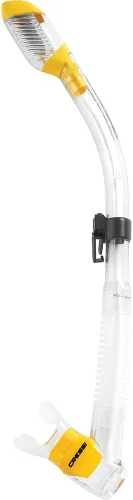 Vista 7 de Cressi Adult Diving Dry Snorkel with Splash Guard and Top Valve - Supernova Dry: Designed in Italy