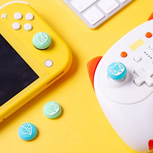 Vista 6 de PERFECTSIGHT 4PCS Cute Switch Thumb Grip Caps for Nintendo Switch OLED Lite Console Joystick Cap Kawaii Soft Silicone Analog Stick Button Cover for