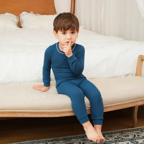Vista 4 de pureborn Baby Pajamas Set Pjs - Kids Toddler Boy Girl Long Sleeve Snug Fit Cotton Sleepwear 2pcs 18M-7Y