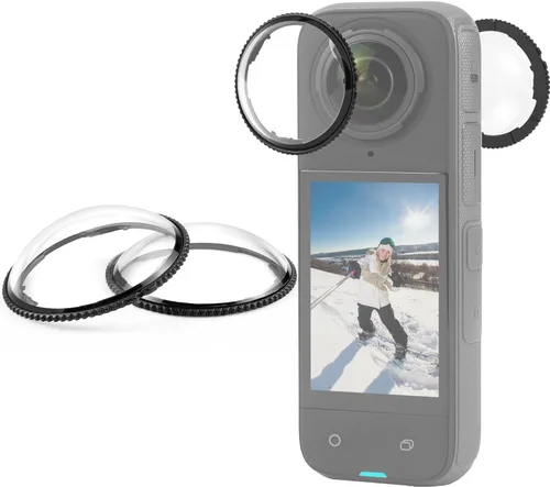 Vista 10 de PULUZ Cubierta protectora de lente para Insta360 X4, protector de lente