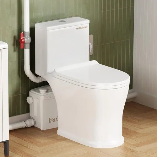 Vista 12 de 500MAX Upflush Macerating Toilet, Razor Sharp Grinder, 23ft Lift