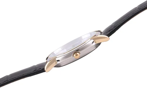 Vista 4 de Disney Mickey Mouse - Reloj analógico con correa de cuero de cuarzo clásico Cardiff para adultos Negro