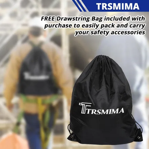 Vista 5 de TRSMIMA Arnés de seguridad para protección contra caídas, kit de cordón de construcción para techos de cuerpo completo, para hombres, detención