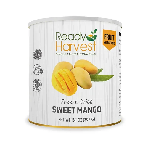 Vista 13 de Ready Harvest Alimentos deshidratados - Chips de manzana Alimentos de emergencia Kits de campamento y supervivencia Lata #10 Vida útil de 25