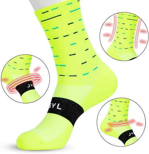 Vista 3 de Calcetines de ciclismo de compresión de tobillo para correr, para viajar, caminar, escalada