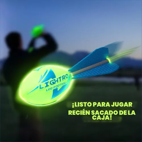 Vista 4 de LIGHTRO - Fútbol de espuma que brilla en la oscuridad - Super brillante - LED inteligentes - Pilas incluidas - Juego de fútbol para niños 8 9 10 11