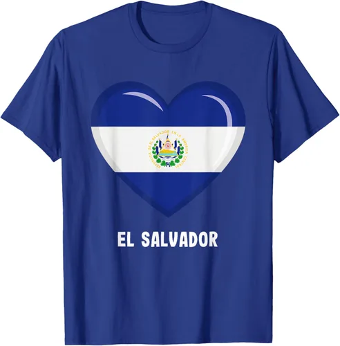 Vista 25 de Camiseta Bandera de El Salvador Camiseta salvadoreña