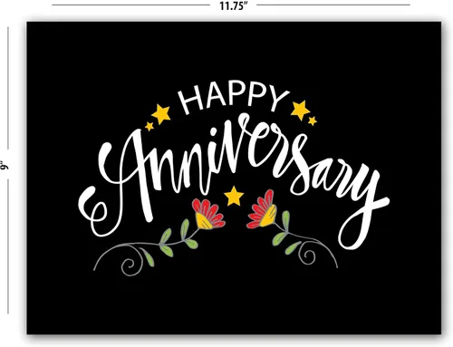 Vista 4 de Small World Greetings Tarjeta grande de feliz aniversario del grupo, interior en blanco con sobre, 11.75 x 9 pulgadas, perfecta para familiares