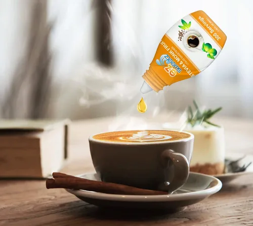 Vista 6 de EZ-Sweetz Stevia & Monk Fruit (1.36 oz - Edulcorante líquido 300 porciones/botella)