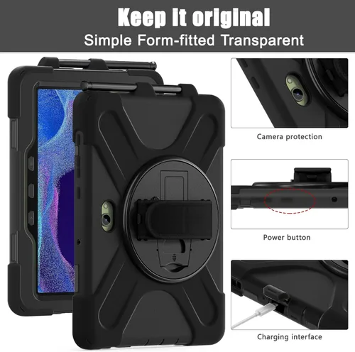 Vista 7 de Funda para tableta con función de atril, correa de mano y correa para el hombro (funda para iPad 2/3/4)