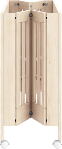 Vista 9 de Babyletto Maki - Cuna plegable portátil convertible 2 en 1, lavado natural