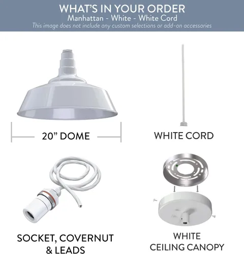 Vista 64 de Steel Lighting Co. Manhattan Warehouse Light Colgante montado en el techo Cúpula de 20 pulgadas vástago de 12 pulgadas Luz de granero