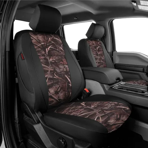 Vista 12 de EKR Fundas para Asientos F150 Ajuste Personalizado para (RegularCab) 2015-2020 Ford F150 XL/XLT & 2017-2022 F250/F350/F450 SuperDuty XL/XLT, Solo