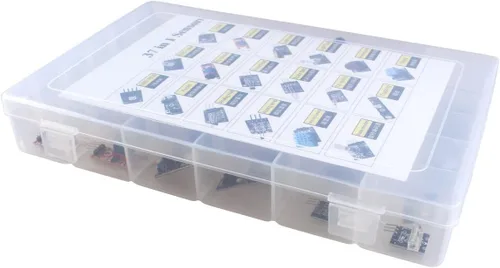 Vista 3 de HiLetgo Kit de surtido de 37 sensores para Arduino y Raspberry Pi - Kit de inicio para proyectos de robots 37 en 1