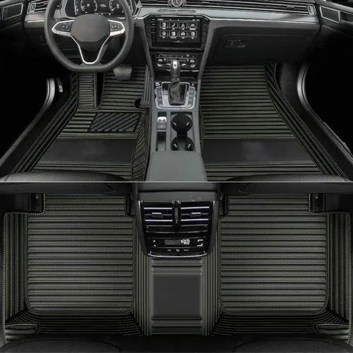 Vista 13 de Alfombrillas personalizadas para Prado Sedan 2000-2023, cobertura completa de accesorios para piso interior del vehículo (beige)