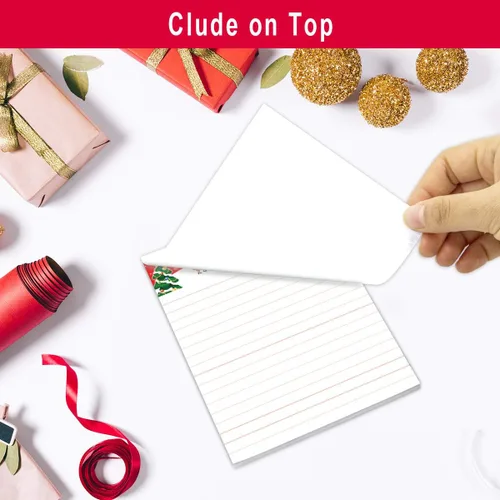 Vista 5 de Fancy Land 4 blocs de notas navideños para Navidad, hogar, escuela y oficina