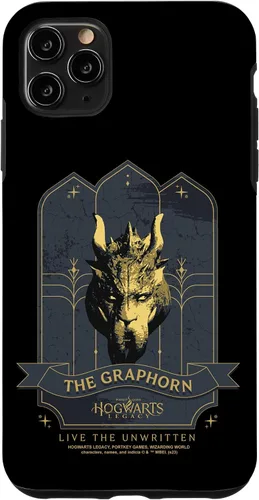 Vista 11 de Funda para iPhone 14 Hogwarts Legacy The Graphorn Golden Logo V2