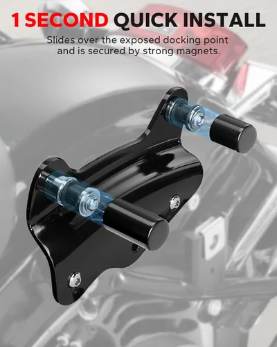 Vista 4 de Kit de cubiertas de hardware de acoplamiento negro Amazicha Compatible con Harley Davidson Touring Street Glide, Electra Glide, Road Glide, Road