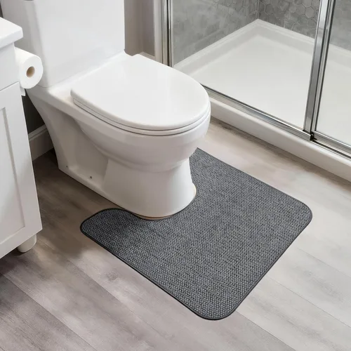 Vista 39 de Tapete de baño ultrafino, con base de goma, antideslizante, secado rápido, lavable a máquina, pelo bajo, absorbente, para ducha exterior, fregadero