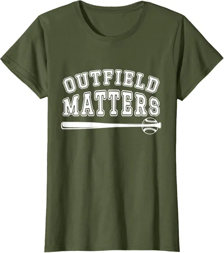 Vista 43 de Playing Baseball Outfield Matters - Camiseta Baseball Outfields Funny, Rojo