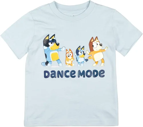 Vista 29 de Bluey Paquete de 3 camisetas para niños para verano, paquete de 3 camisetas de algodón para niños