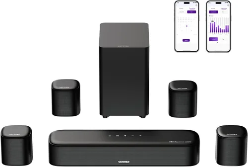 Vista 11 de ULTIMEA Barra de sonido de 7.1 canales con subwoofer, sistema de cine