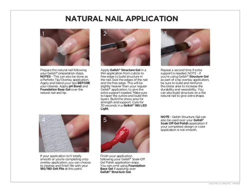Vista 6 de Gelish Gel de estructura con brocha, esencial de gel de larga duración