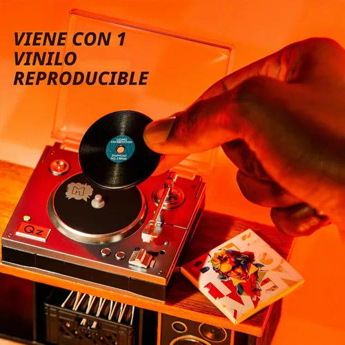 Vista 3 de MGA's Miniverse Tocadiscos de música real Mini coleccionables, mini tocadiscos jugable, coleccionistas, regalo, Beethoven