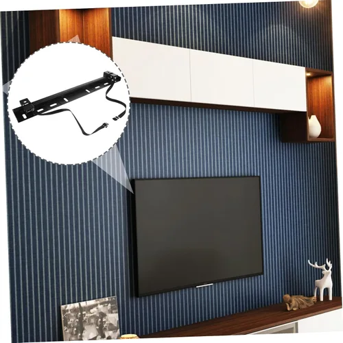 Vista 8 de Soporte de pared para TV sin taladro, soporte mecánico en forma de tachuela, construcción resistente, fácil instalación, diseño de ahorro de espacio